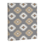 Geometric Aztec - Neutral Brown and Gray Canvas Print Gallery Image 6