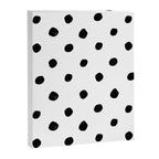 Hand Drawn Polka Dots â Black and White Ink Art Canvas Print Gallery Image 6