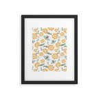 Honey Bees and Orange Flowers Framed Art Print Gallery Image 5