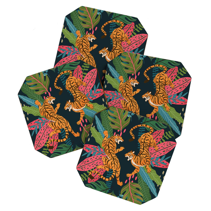 Jungle Cats - Roaring Tigers Coaster Gallery Image 1