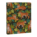 Jungle Cats In Charcoal Canvas Print Gallery Image 6