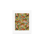 Jungle Tigers In Sand Brown Art Print Gallery Image 1