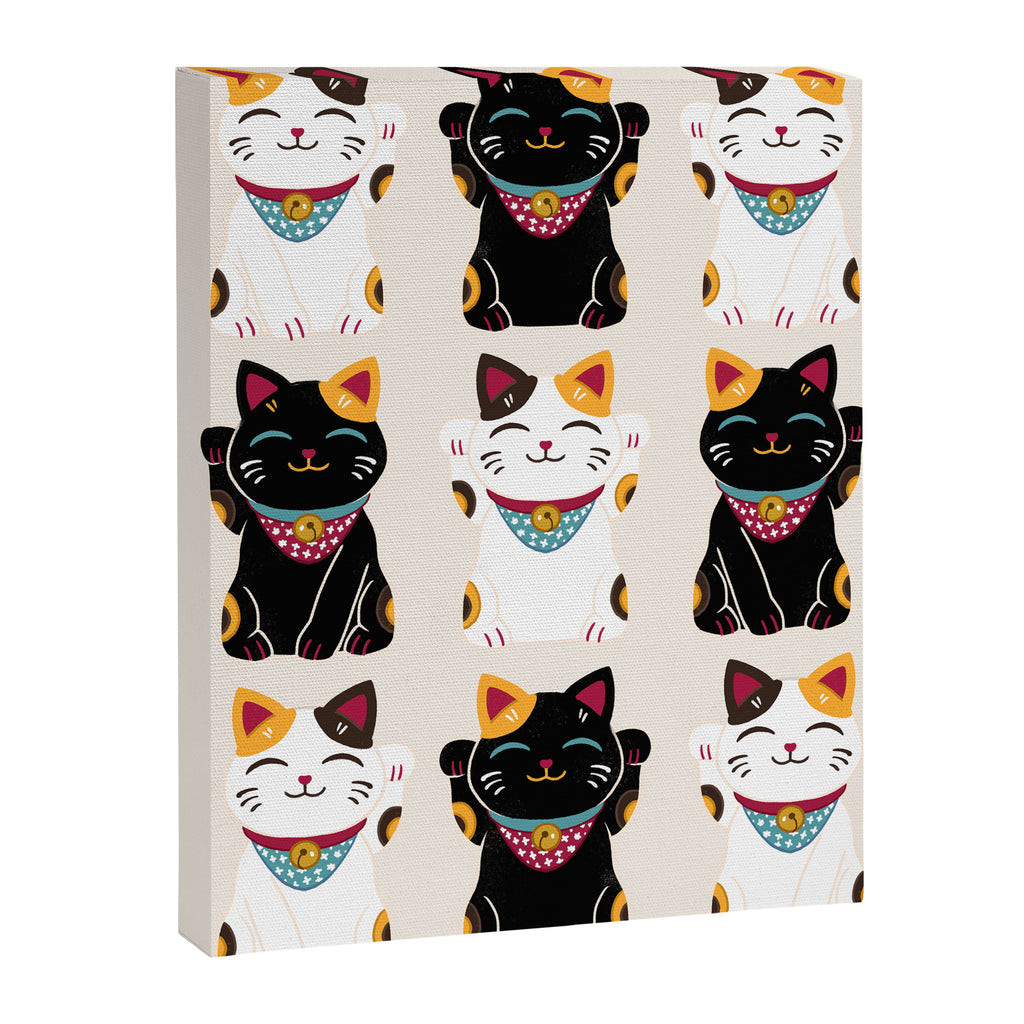 Maneki Neko - Lucky Cats Canvas Print Gallery Image 6