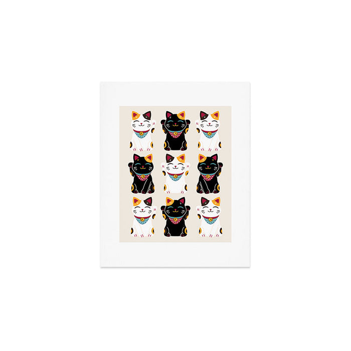 Maneki Neko - Lucky Cats Art Print Gallery Image 1
