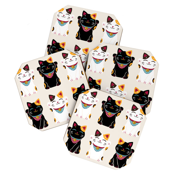 Maneki Neko - Lucky Cats Coaster Gallery Image 1