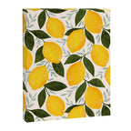 Mediterranean Summer Lemons Pattern Canvas Print Gallery Image 8