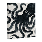 Minoan Octopus - Black Ink Canvas Print Gallery Image 8