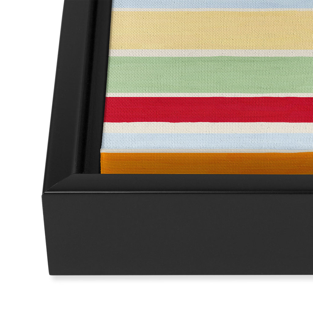 Modern Craft Spring - Roman Stripes Framed Canvas Print Gallery Image 3