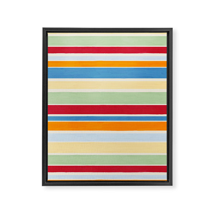 Modern Craft Spring - Roman Stripes Framed Canvas Print Gallery Image 1