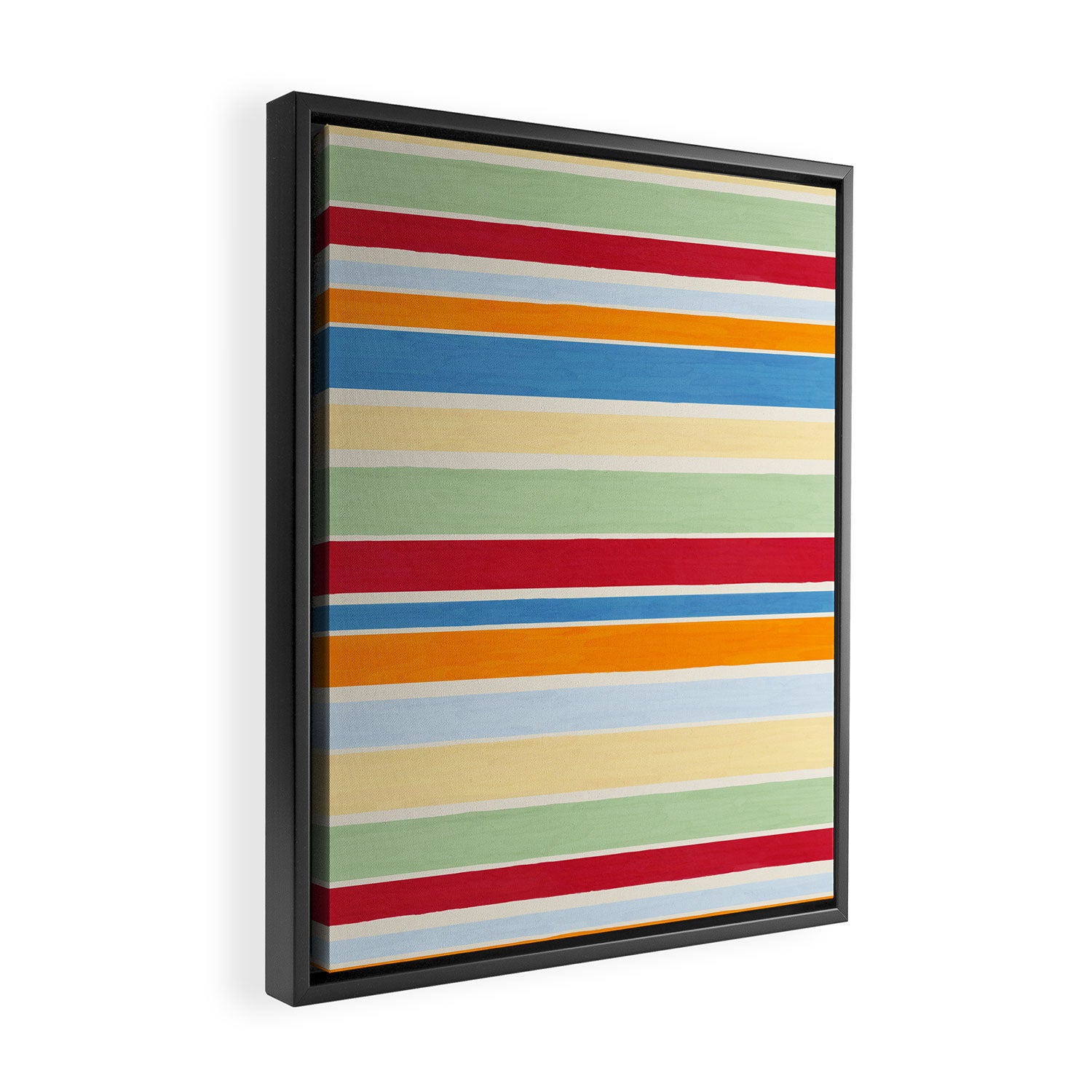 Modern Craft Spring - Roman Stripes Framed Canvas Print Gallery Image 2