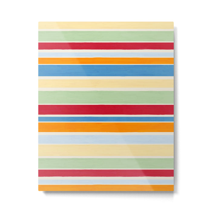 Modern Craft Spring - Roman Stripes Metal Print Gallery Image 1