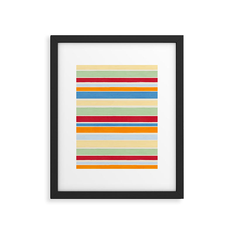Modern Craft Spring - Roman Stripes Framed Art Print Gallery Image 6