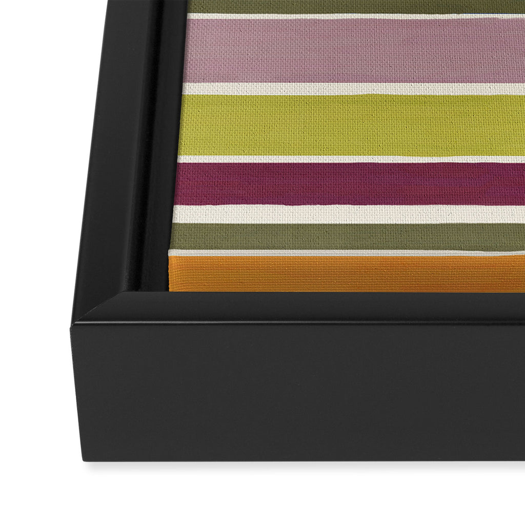 Modern Craft Summer Collection - Roman Stripes Framed Canvas Print Gallery Image 3