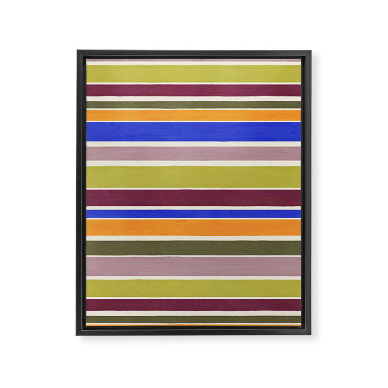 Modern Craft Summer Collection - Roman Stripes Framed Canvas Print Gallery Image 8