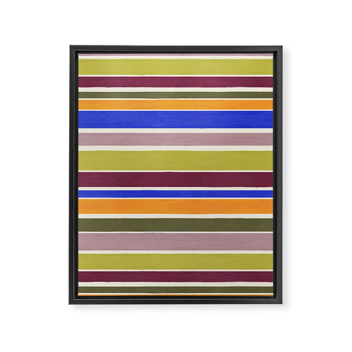 Modern Craft Summer Collection - Roman Stripes Framed Canvas Print Gallery Image 1