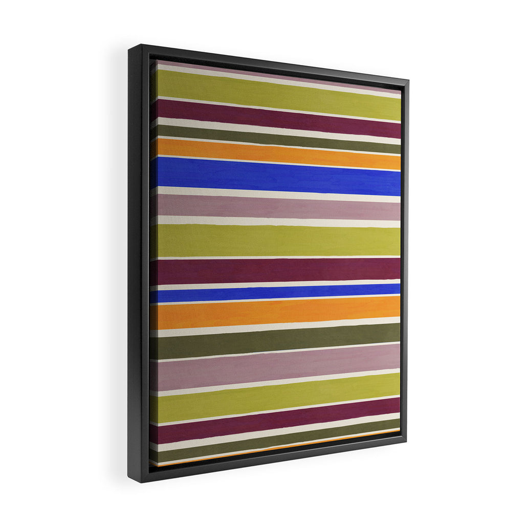 Modern Craft Summer Collection - Roman Stripes Framed Canvas Print Gallery Image 2