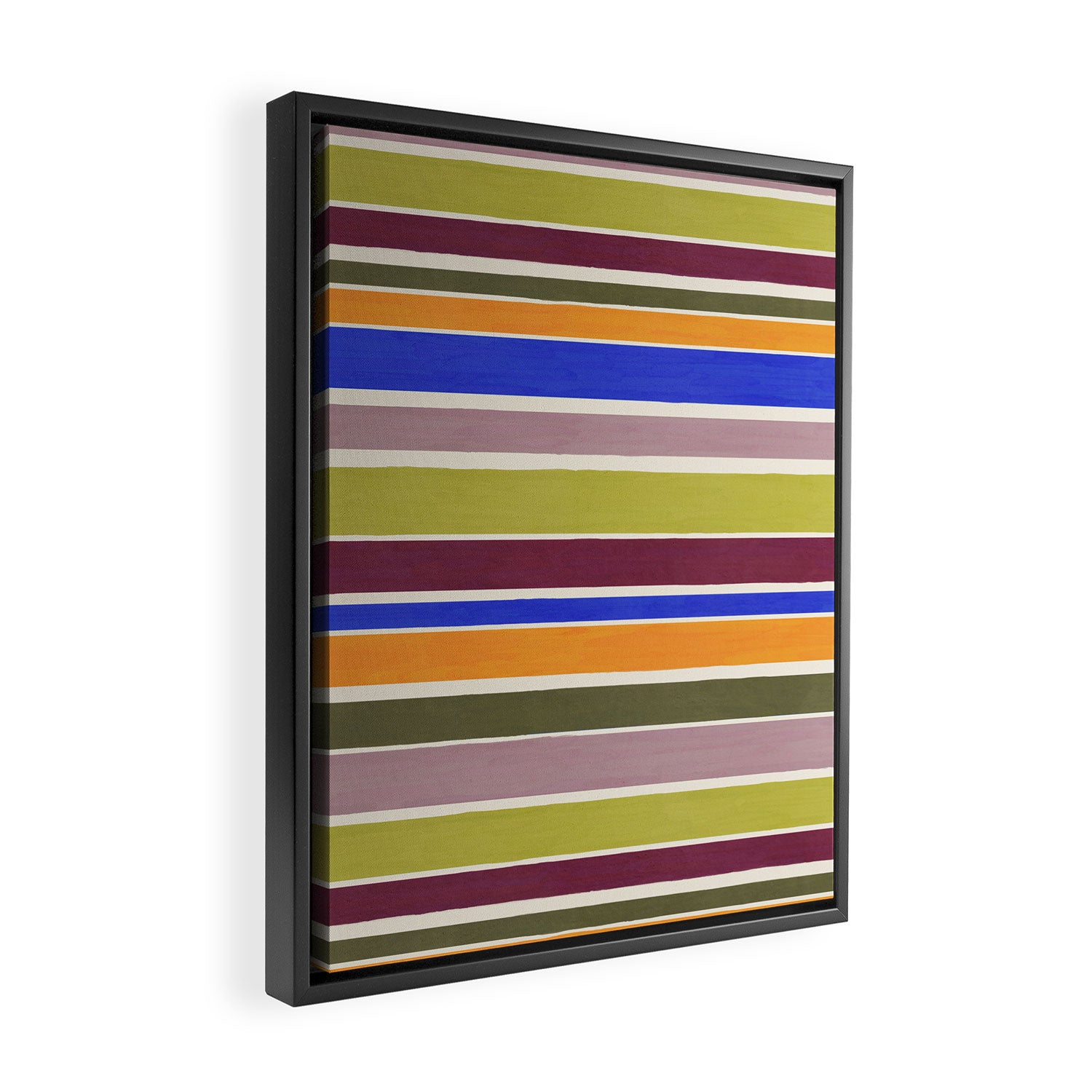 Modern Craft Summer Collection - Roman Stripes Framed Canvas Print Gallery Image 2