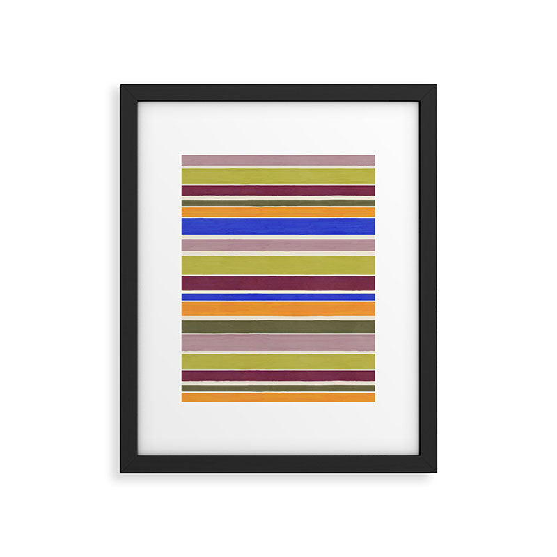 Modern Craft Summer Collection - Roman Stripes Framed Art Print Gallery Image 6