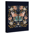 William Morris Butterfly - Midnight Garden Canvas Print Gallery Image 3