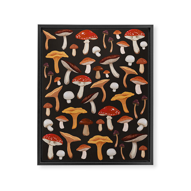 Mushroom Medley Framed Canvas Print Gallery Image 6