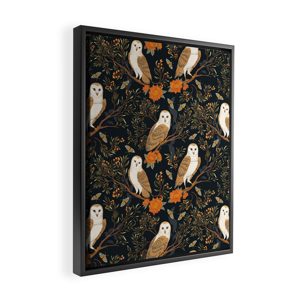 Night Owl Framed Canvas Print Gallery Image 2