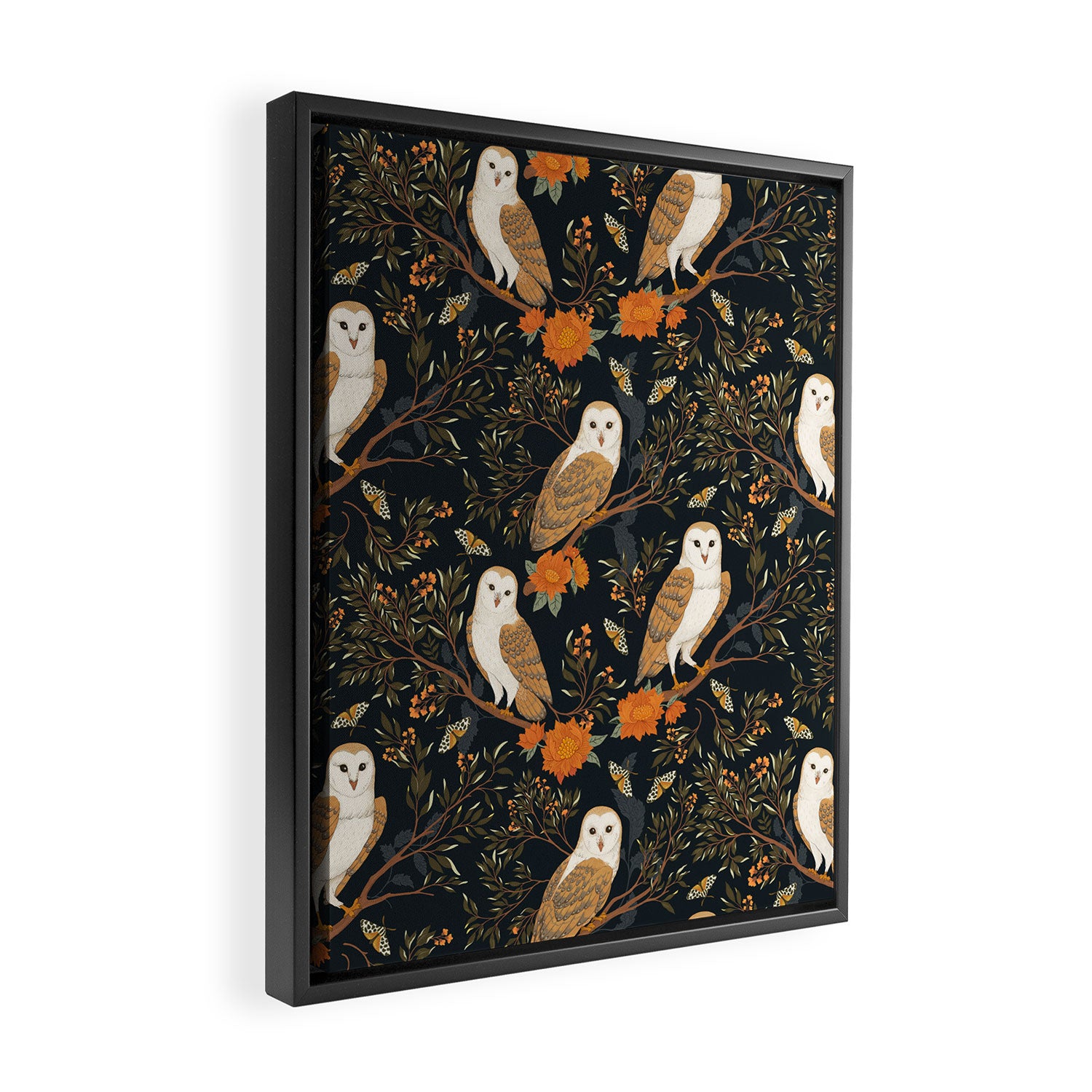 Night Owl Framed Canvas Print Gallery Image 2