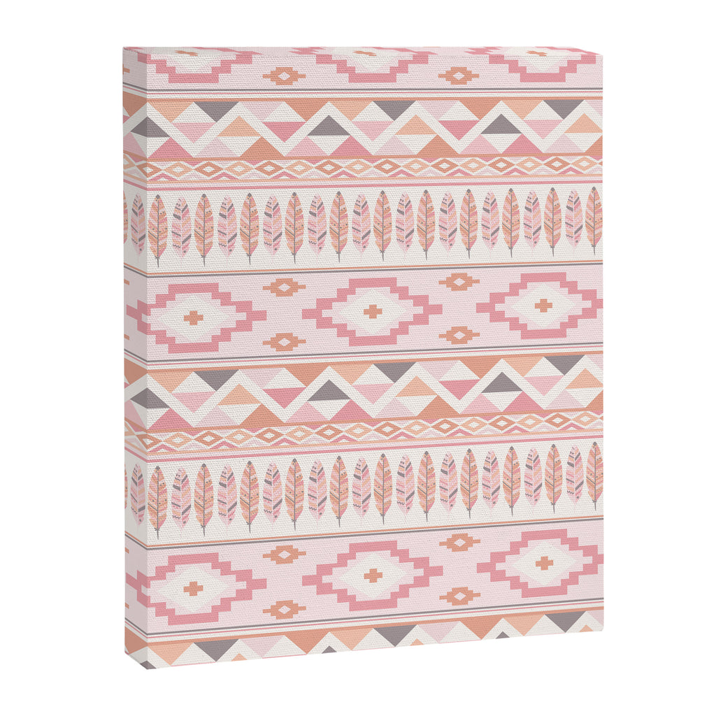 Pink Boho Tribal Aztec Canvas Print Gallery Image 6