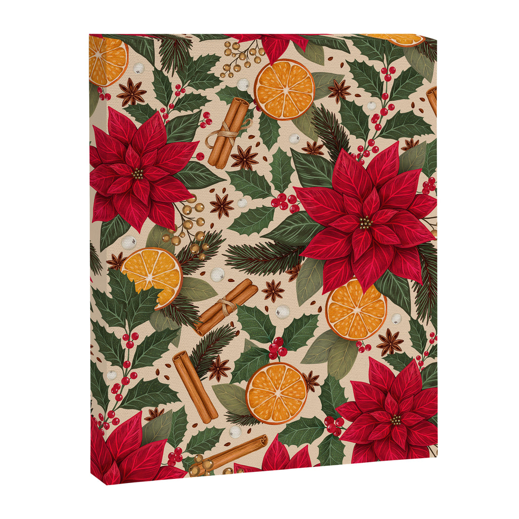 Poinsettia Flowers and Spices Canvas Print Gallery Image 6