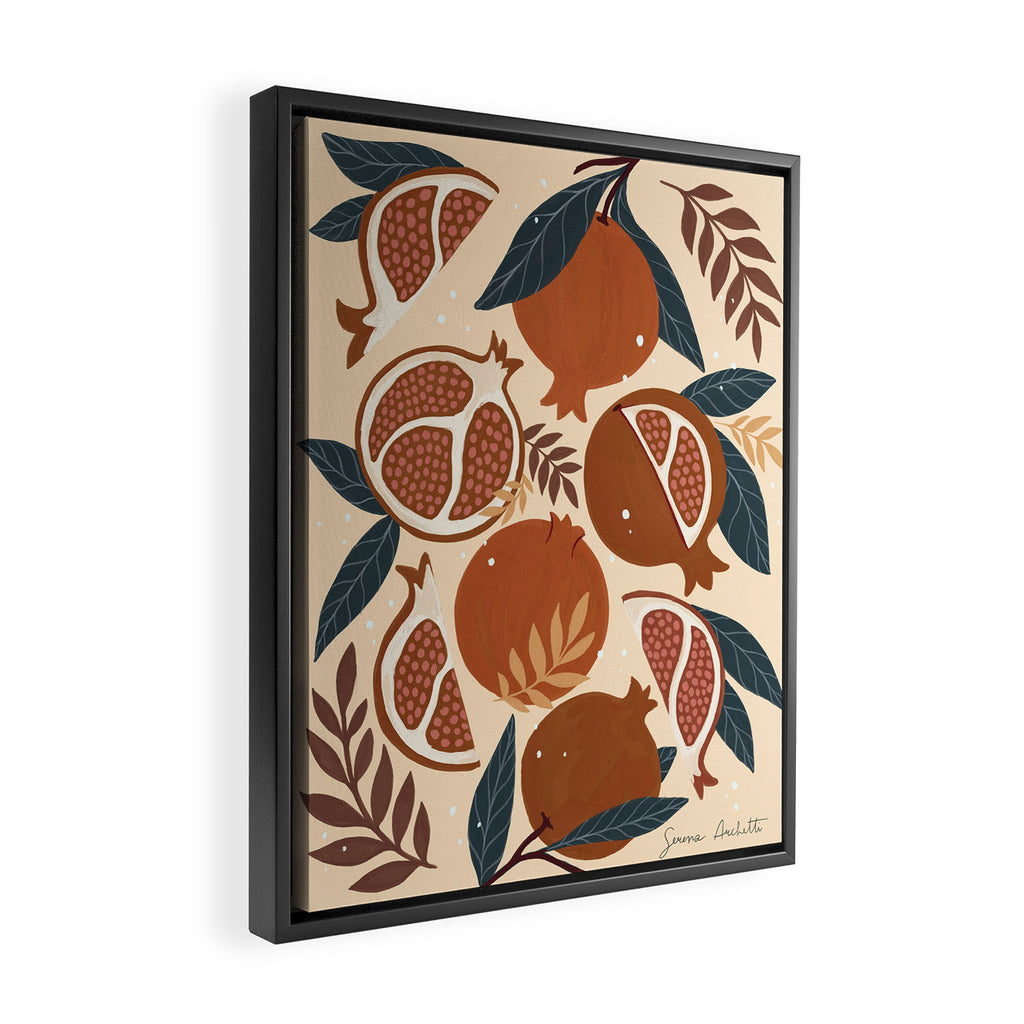 Pomegranate - Terracotta Framed Canvas Print Gallery Image 2
