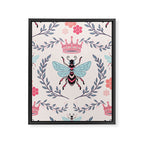 Queen Bee - Coral Pink Framed Canvas Print Gallery Image 6