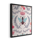Queen Bee - Coral Pink Framed Canvas Print Gallery Image 2