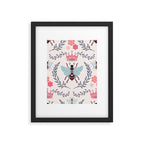 Queen Bee - Coral Pink Framed Art Print Gallery Image 5