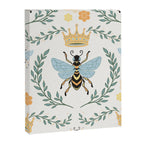 Queen Bee with Gold Crown and Laurel Frame Canvas Print Gallery Image 6