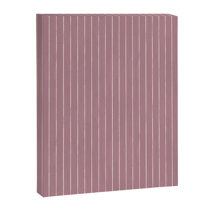 Romantic Botanica Coordinator - Thin Stripes in Rosewood Pink Canvas Print Gallery Image 1