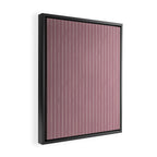Romantic Botanica Coordinator - Thin Stripes in Rosewood Pink Framed Canvas Print Gallery Image 2