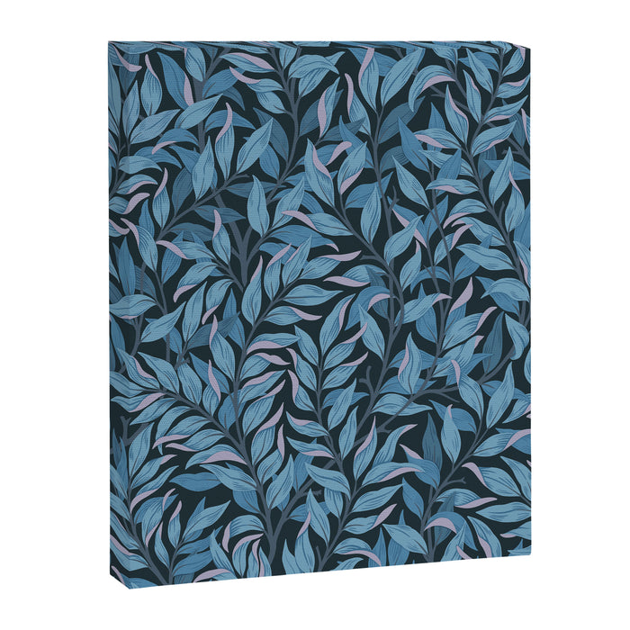 Romantic Botanica - Foliage in Dark Blue Canvas Print Gallery Image 1