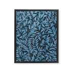 Romantic Botanica - Foliage in Dark Blue Framed Canvas Print Gallery Image 6