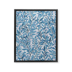 Romantic Botanica - Foliage in Light Blue Framed Canvas Print Gallery Image 6