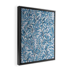 Romantic Botanica - Foliage in Light Blue Framed Canvas Print Gallery Image 2