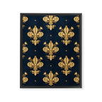 Royal Navy Fleur De Lis Framed Canvas Print Gallery Image 6