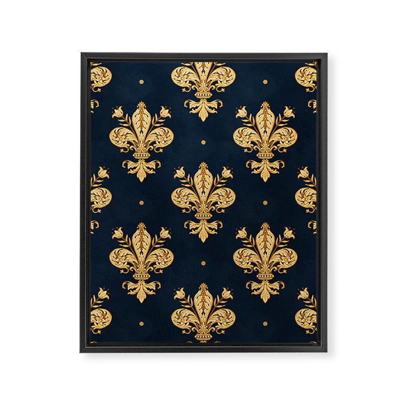 Royal Navy Fleur De Lis Framed Canvas Print Gallery Image 6