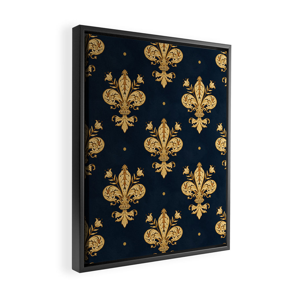 Royal Navy Fleur De Lis Framed Canvas Print Gallery Image 2