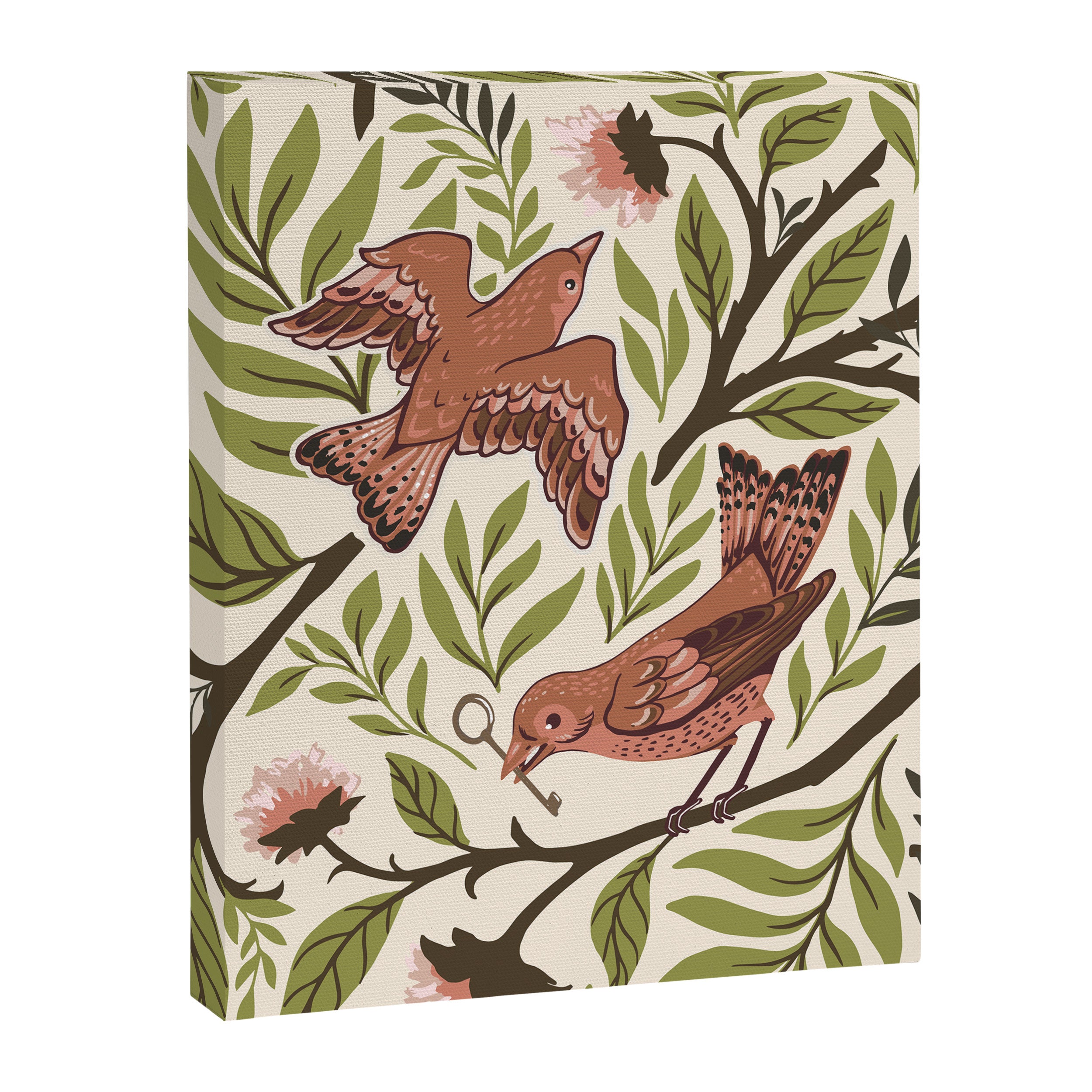 Secret Garden Spring Birds Canvas Print Gallery Image 6