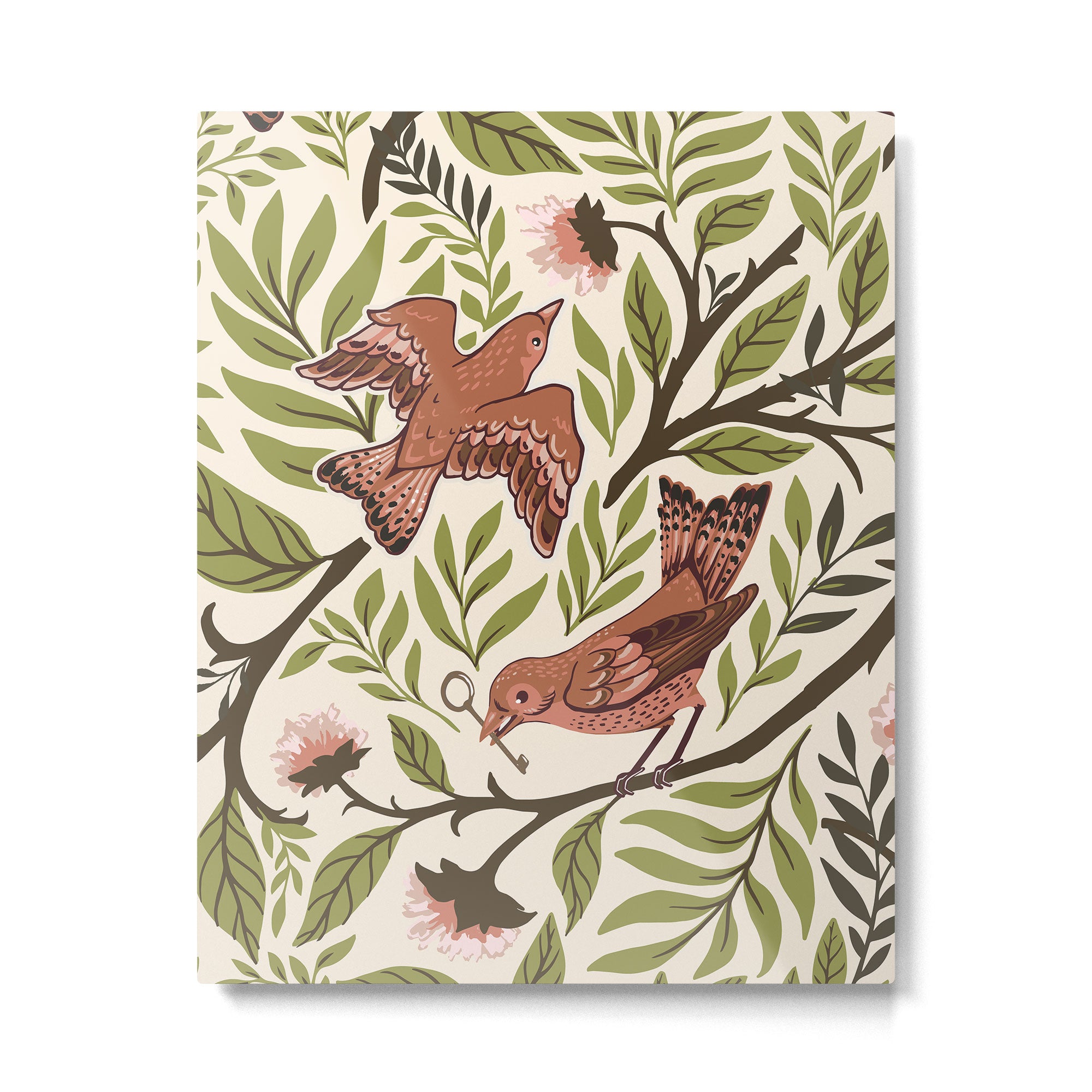 Secret Garden Spring Birds Metal Print Gallery Image 4