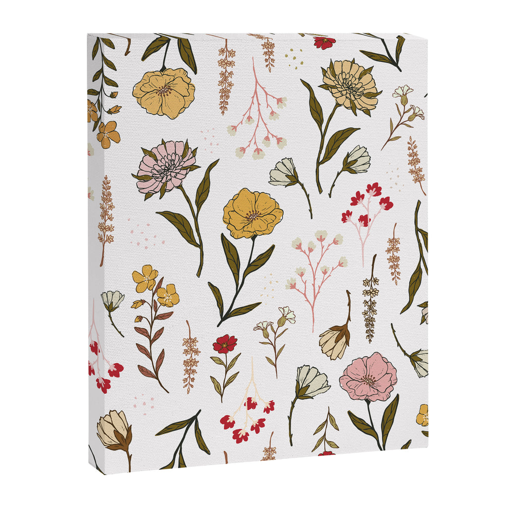 Spring Garden Flower Collection - White Canvas Print Gallery Image 8