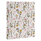 Spring Garden Flower Collection - White Canvas Print Gallery Image 3
