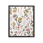 Spring Garden Flower Collection - White Framed Canvas Print Gallery Image 8