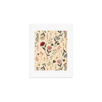 Spring Garden Flower Collection - Cream Art Print Gallery Image 1