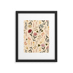 Spring Garden Flower Collection - Cream Framed Art Print Gallery Image 6
