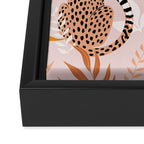 Summer Cheetah Pattern I - Terracotta  Framed Canvas Print Gallery Image 3